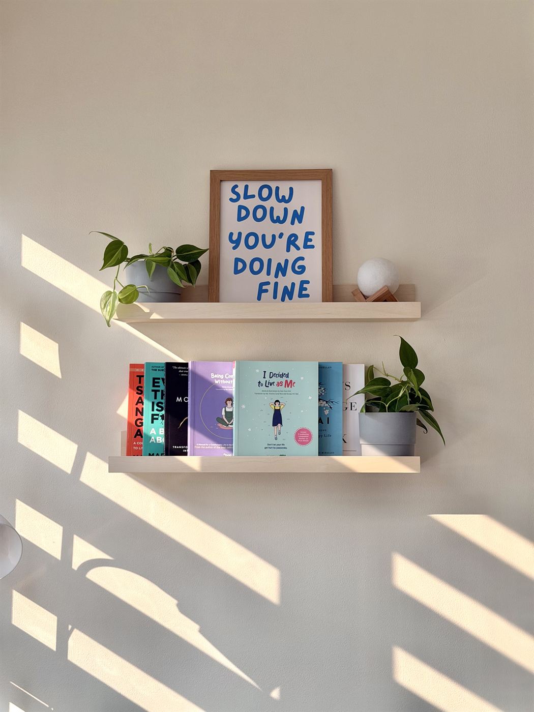 Reading shelf